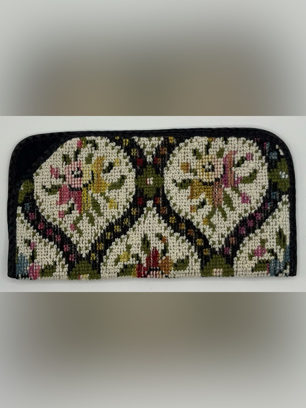 Vintage Superior Optical Co. needlepoint eyeglass case